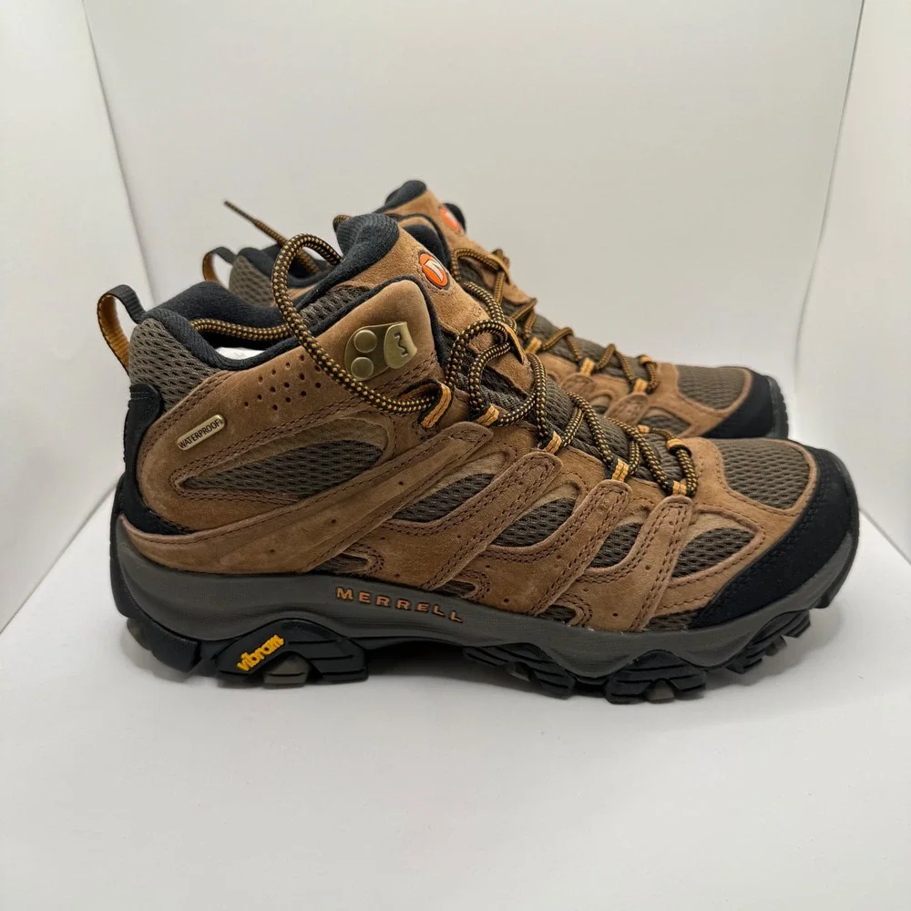 Merrell Moab 3 Mid Waterproof Mens Hiking Boots Brown Earth J035839 Size 8.5